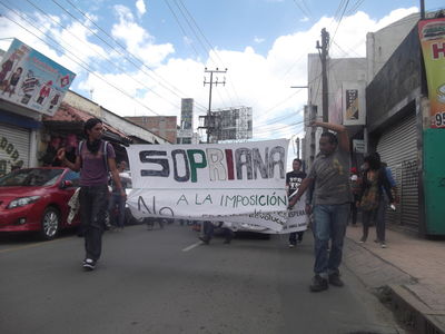 ManifestaciÃ³n Anti PeÃ±a Nieto en Texcoco 22/7/2012
