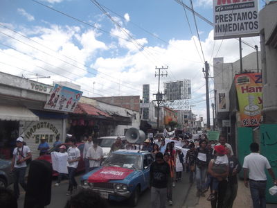 ManifestaciÃ³n Anti PeÃ±a Nieto en Texcoco 22/7/2012
