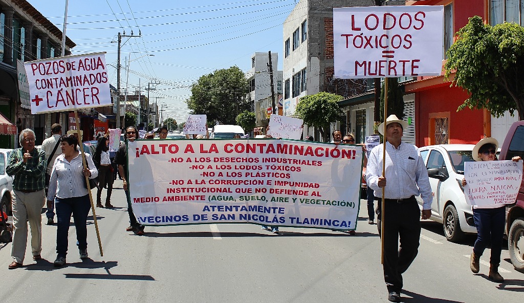 protesta contra lodos texcoco